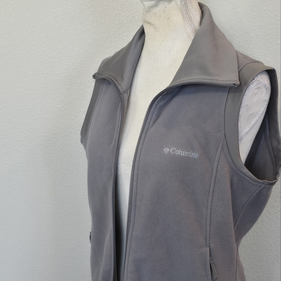 Columbia Women's Benton Springs Vest Fleece Gray Jacket Size Medium - Picture 8 of 16